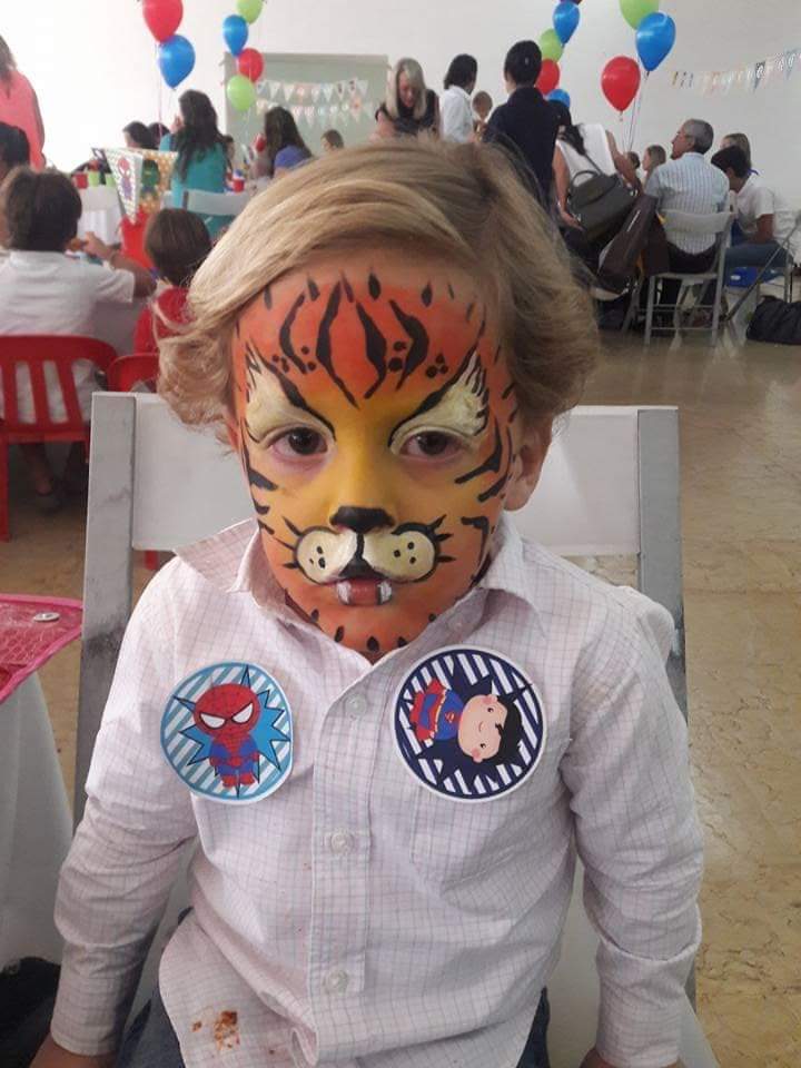 maquillaje de tigre